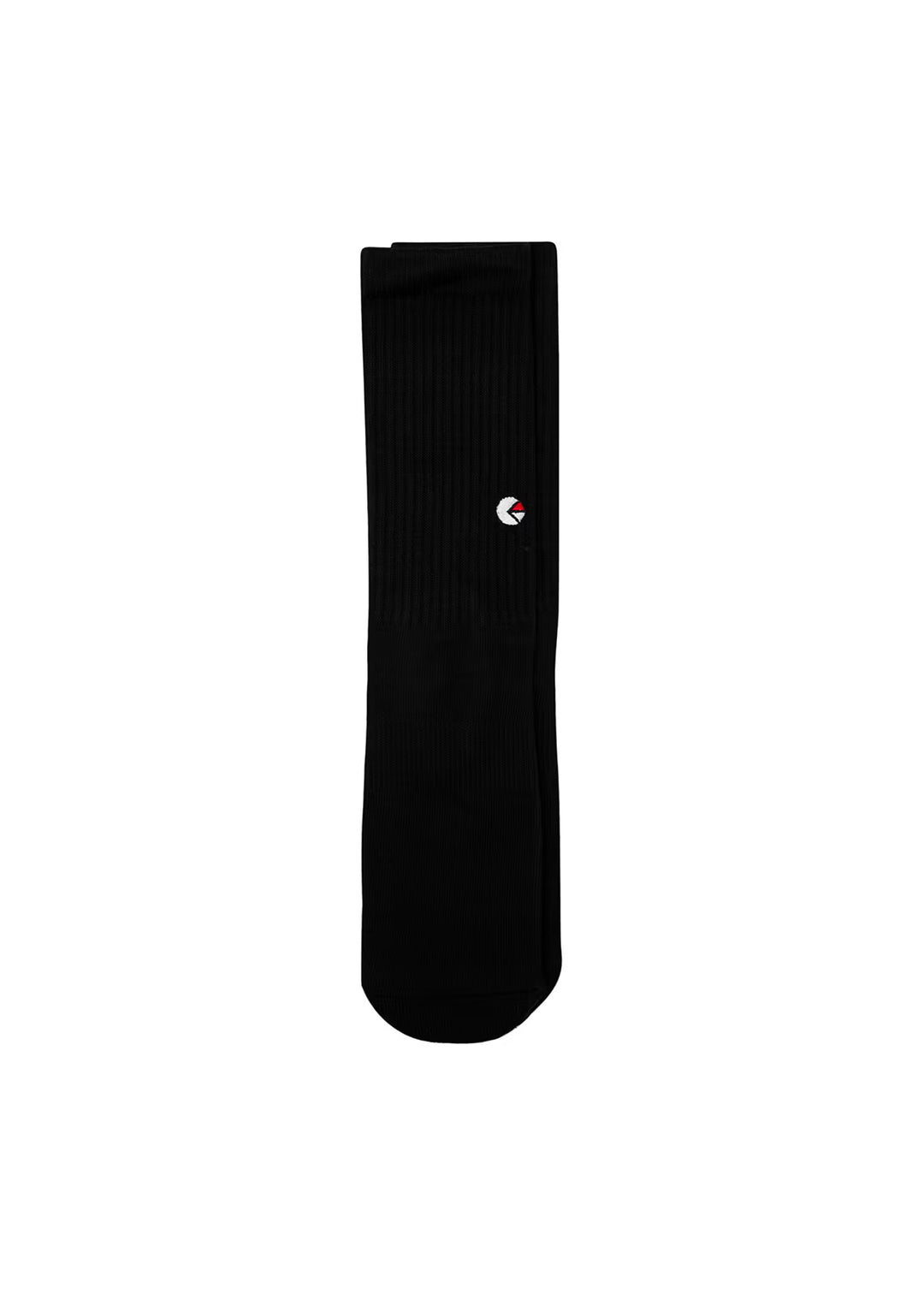 Boys Black Crew Sock - White Logo