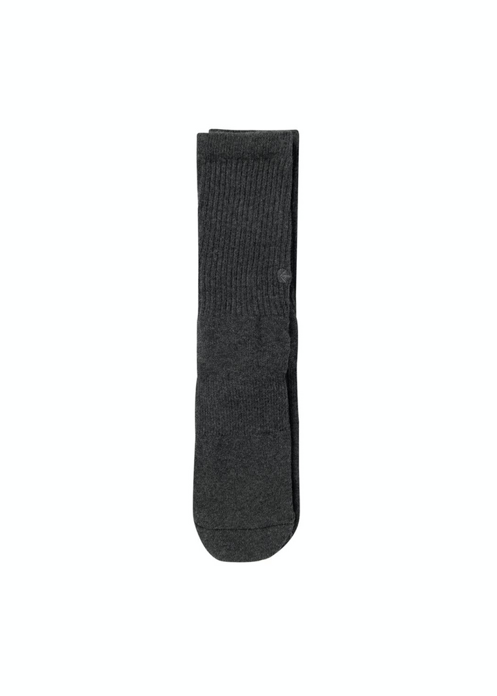 Boys Dark Heather Grey Crew Sock