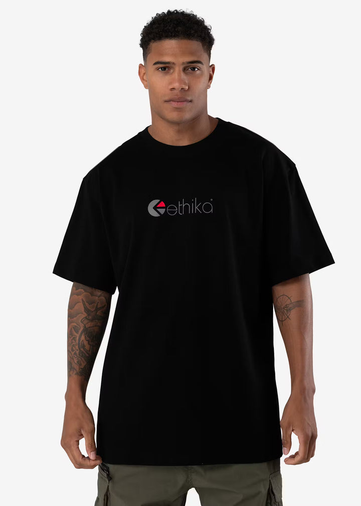 Mens Ethika Logo Tee - Black