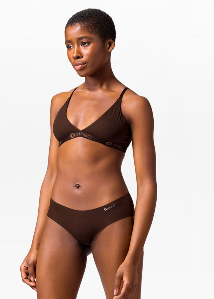 Seamless Triangle Bra - Mocha