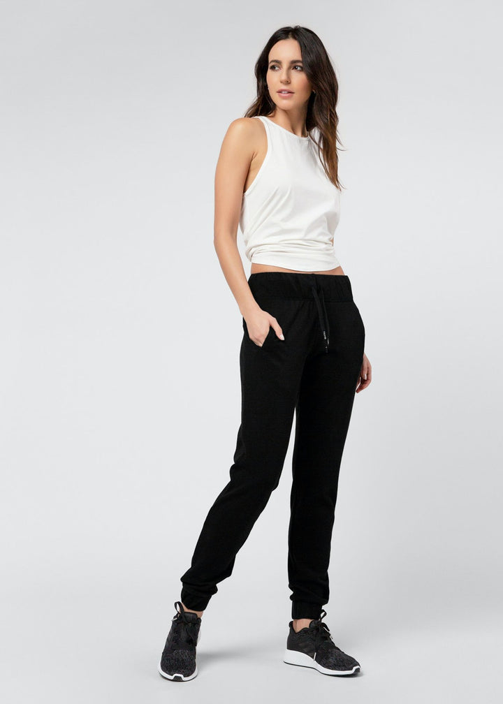 Womens Sweatpant Black - Long