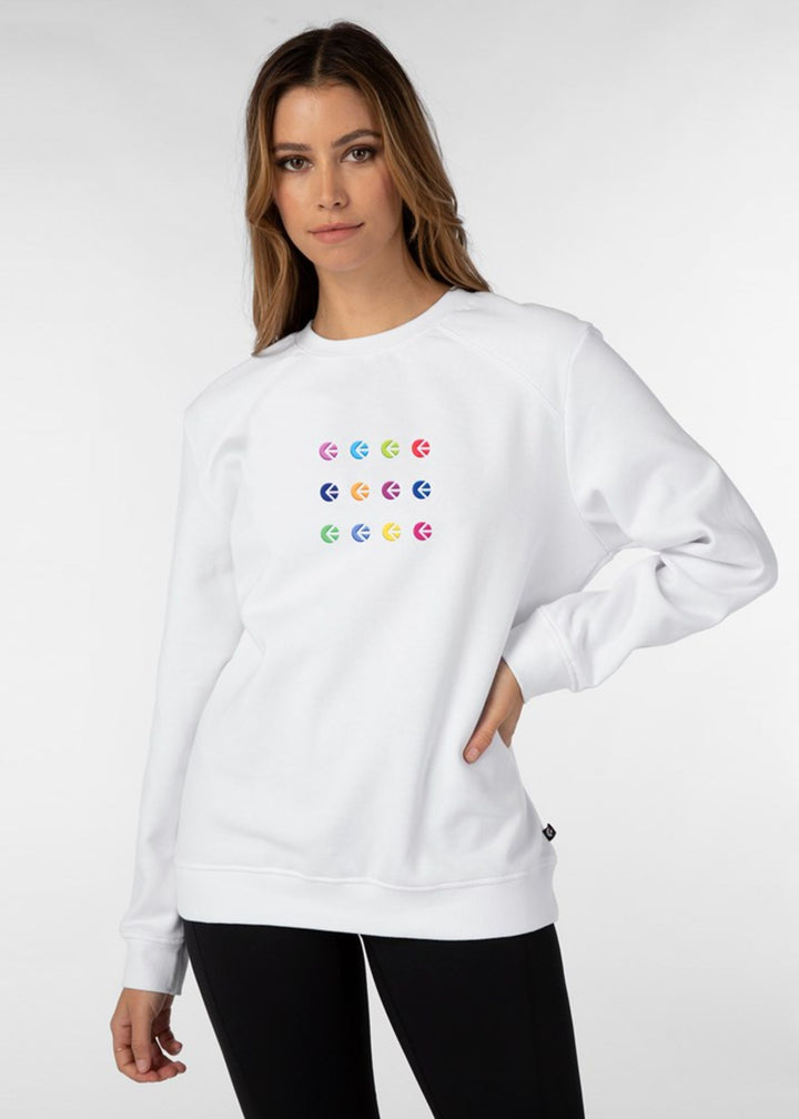 Womens Sweatshirt - Ethika Poetry - White