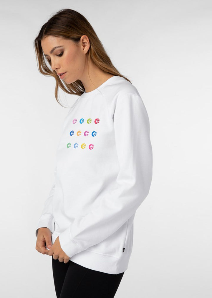 Womens Sweatshirt - Ethika Poetry - White