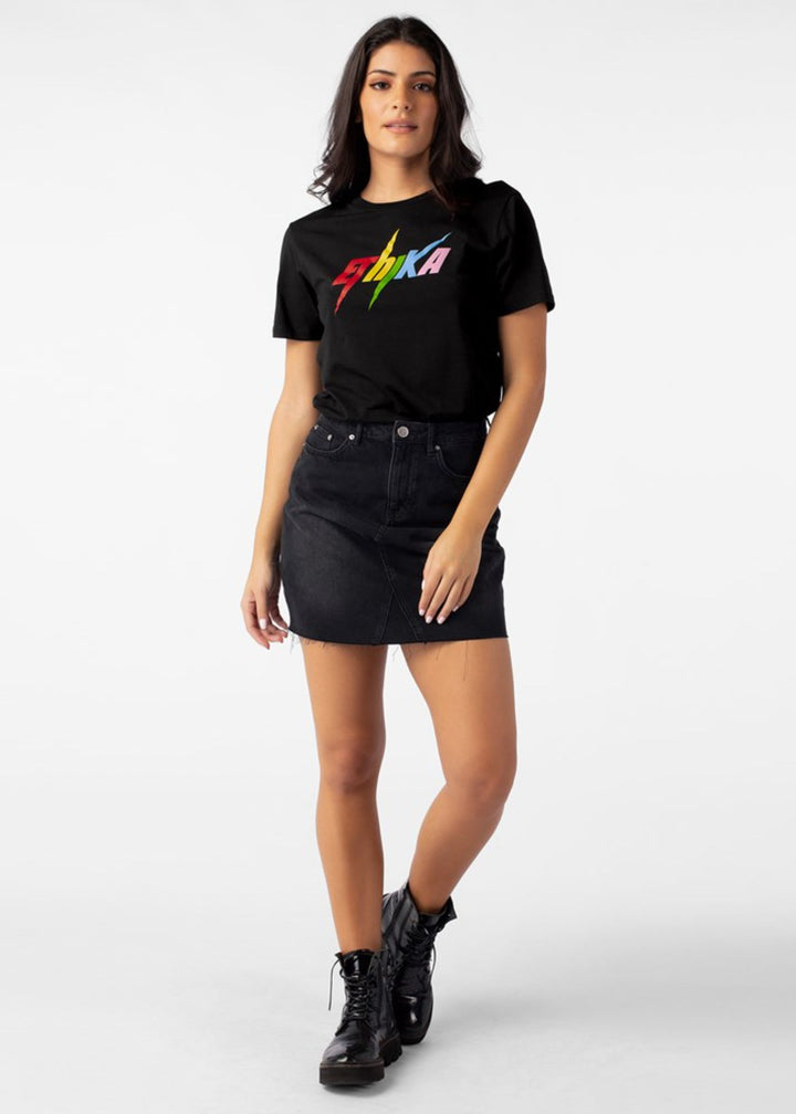 Womens Ethika Bolt Modal Tee - Black