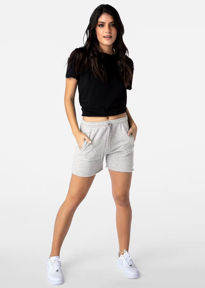 Womens Raw Edge Short - Heather