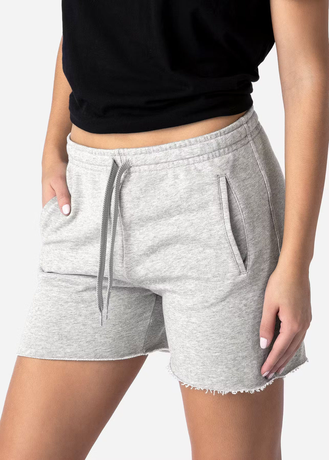 Womens Raw Edge Short - Heather