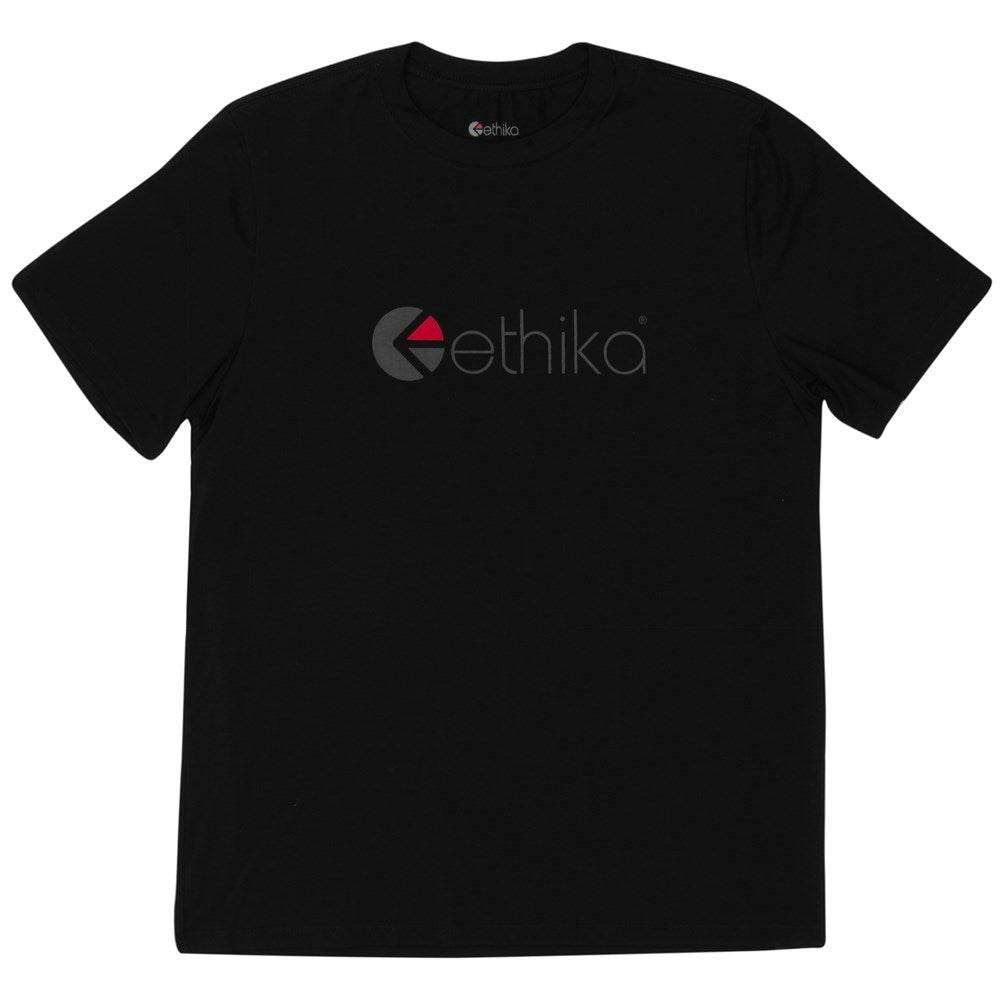 Mens Ethika Logo Tee - Black