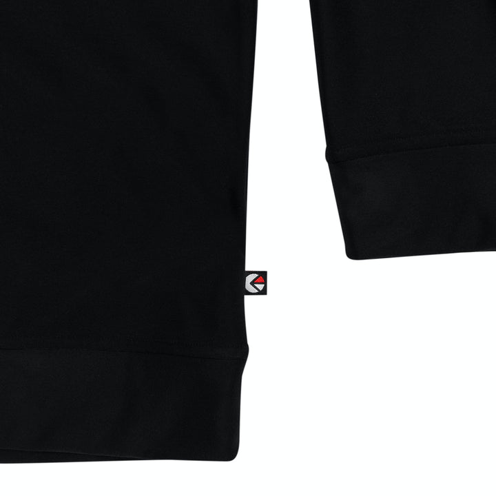 Mens Premium Embroidered Crew Neck - Black