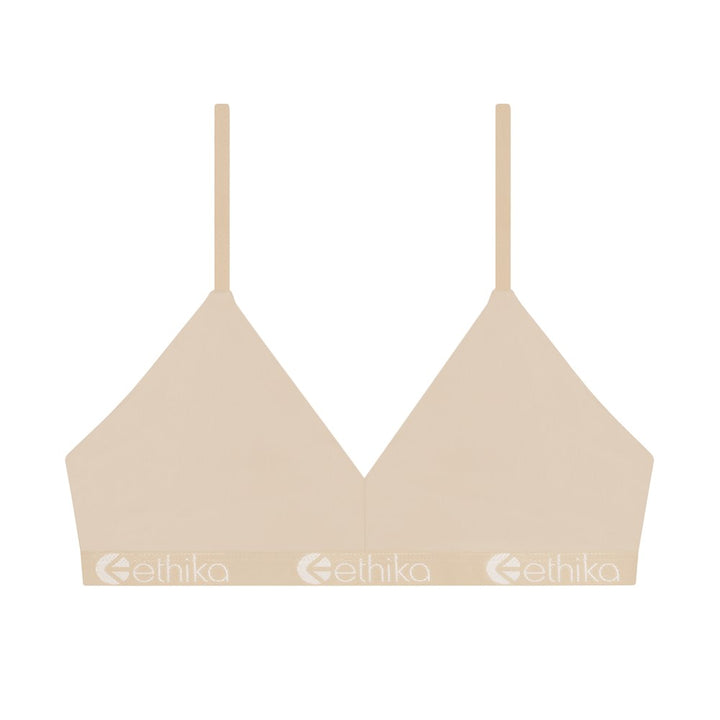 Modal V Neck Bra - Nude