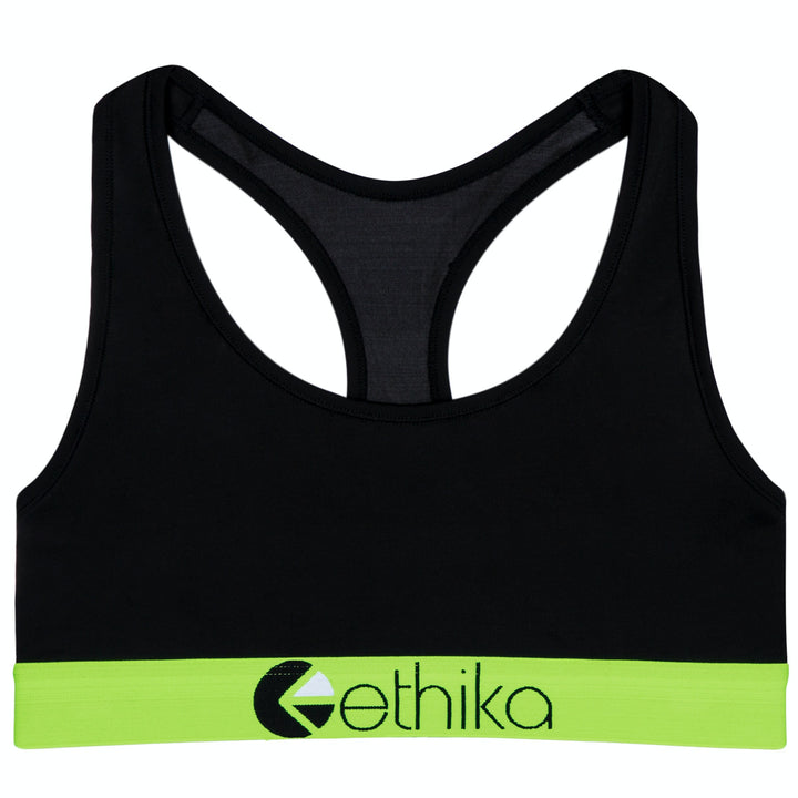 Subzero Green/Black Sports Bra