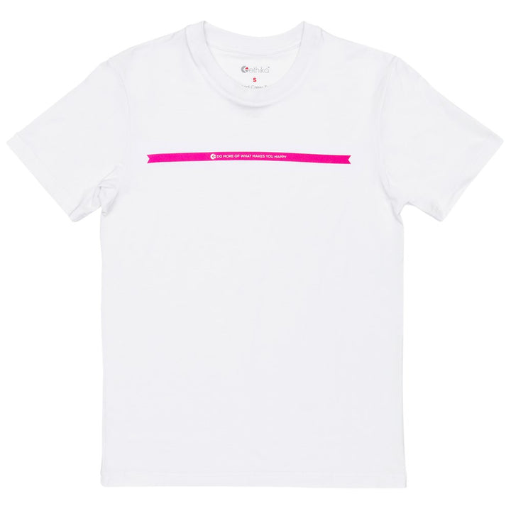 Womens Makes You Happy Modal Tee - White