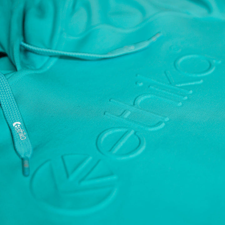 Womens Cropped Hoodie - Teal