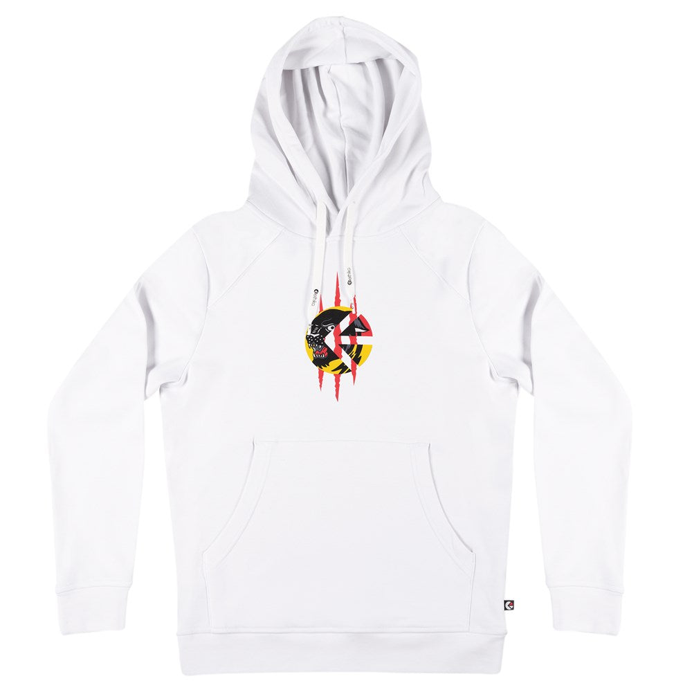 Womens Pullover Hoodie - Quick Strike White