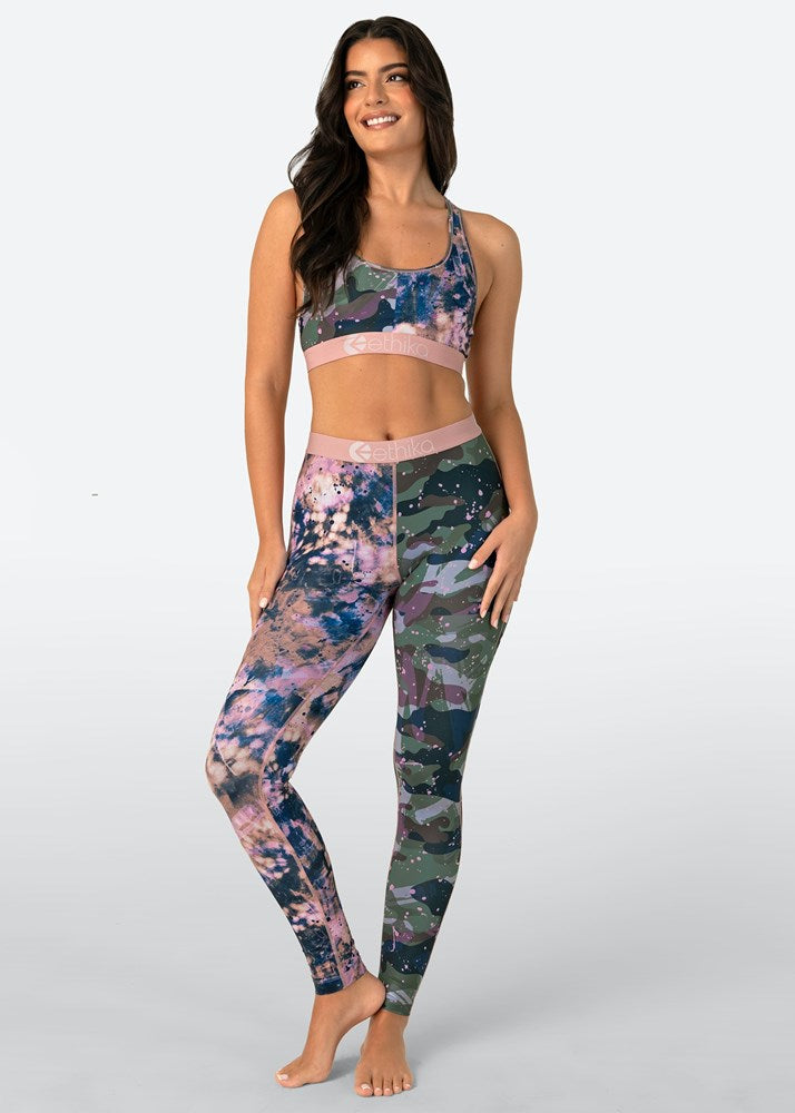 Upcycled Camo Womens Leggings