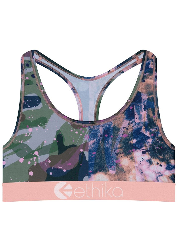 Upcycled Camo Sports Bra