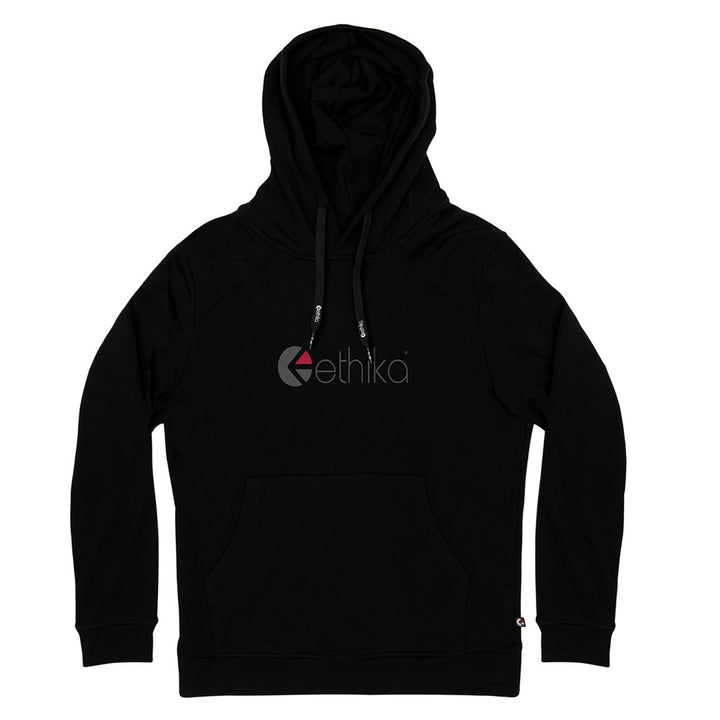 Womens Pullover Hoodie - Ethika Logo Black