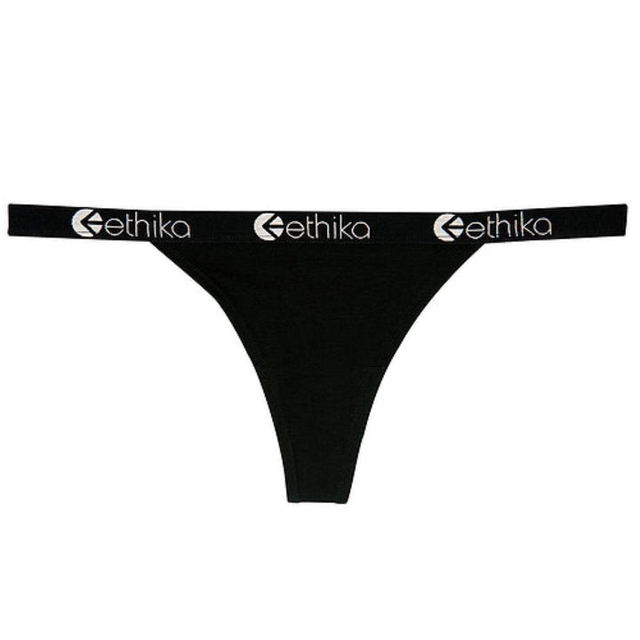 Midnight Black Brazilian Thong